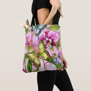 Bolsa de hombro de Tote de impresión de mariposa d