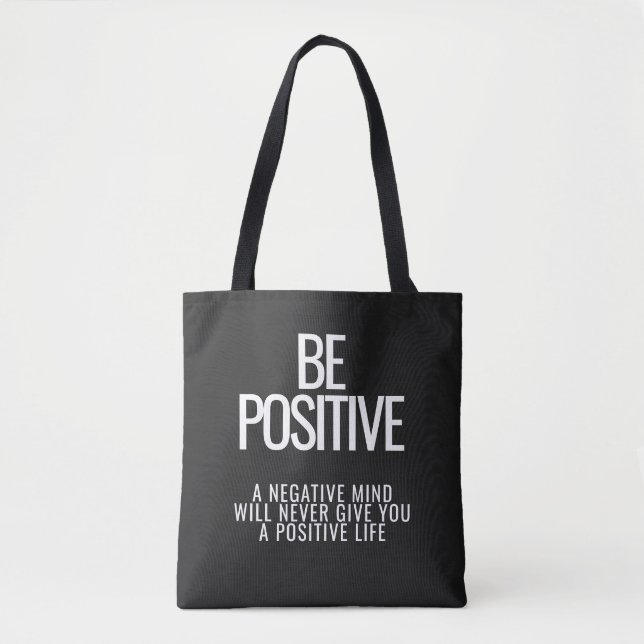 Bolsa de hombro Inspiradora para ser positiva (Anverso)