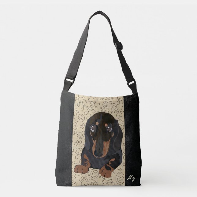Bolsa de Hombro Perro de Cachorro de Dachshund (Anverso)