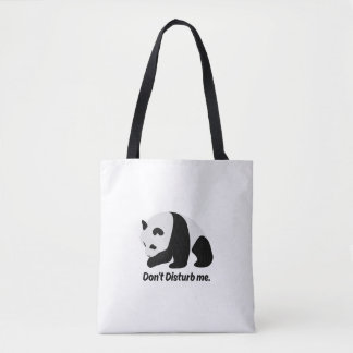 Bolsa de hombro tote de panda lindo no me molestes