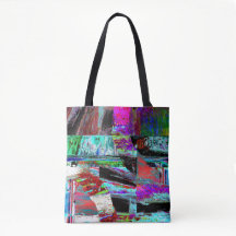 Bolsa de hombro Tote – Neon Pulse