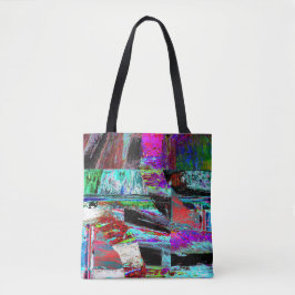 Bolsa de hombro Tote – Neon Pulse
