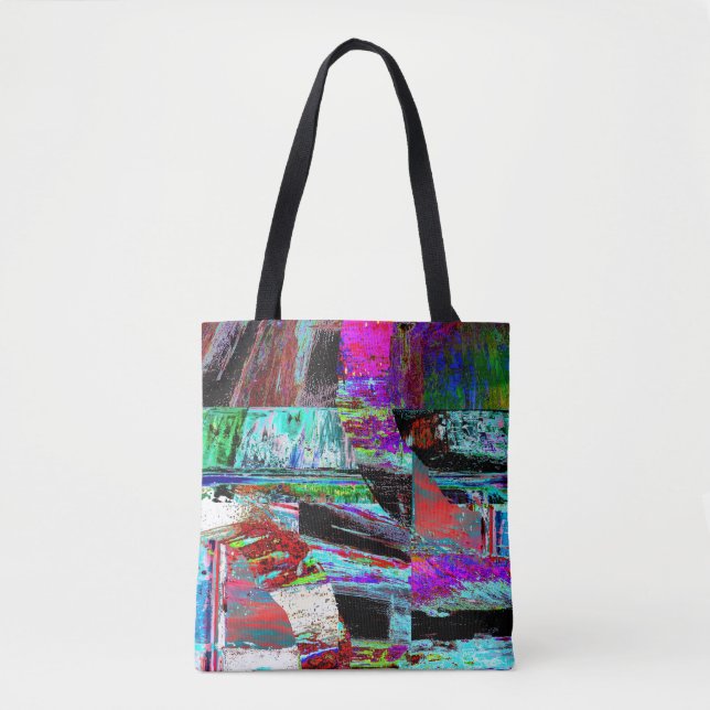 Bolsa de hombro Tote – Neon Pulse (Anverso)