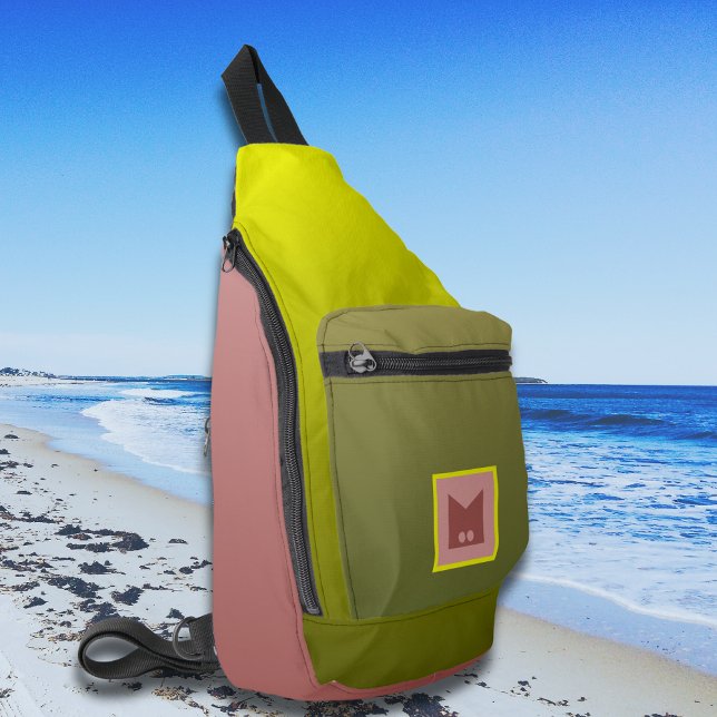 Bolsa de honda de cruz verde amarillo para viajar  (Subido por el creador)