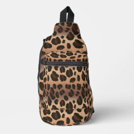 Bolsa de hondas de leopardo de impresión de leopar