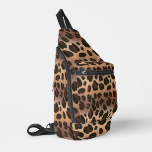 Bolsa de hondas de leopardo de impresión de leopar