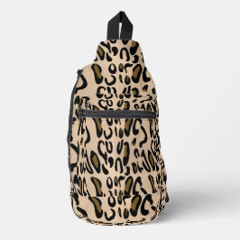 Bolsa de hondas de leopardo de impresión de leopar