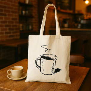 Bolsa de Ilustracion de la Copa del Café