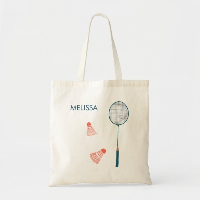 Bolsa de ilustracion personalizar de bádminton (Frente)