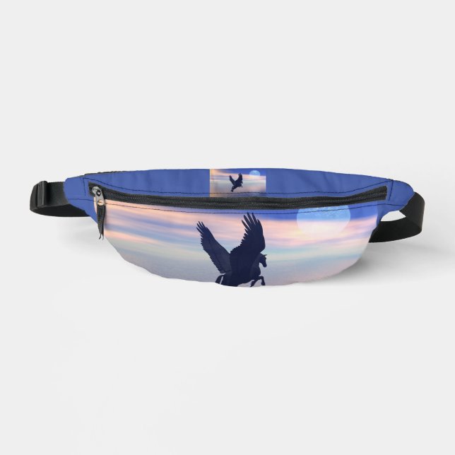 Bolsa de impresión Pegasus Silhouette Fanny Pack (Anverso)