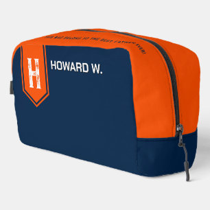Bolsa de inodoro azul para hombre/padre naranja