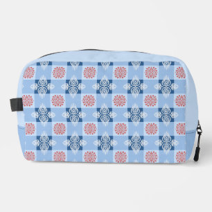Bolsa de inodoro de patrón cardíaco simétrico azul