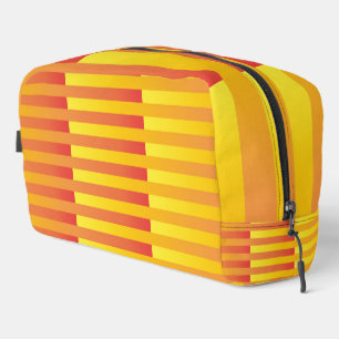 Bolsa de inodoro de patrón rayado amarillo naranja