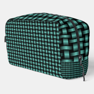 Bolsa de inodoro del patrón de trama verde azulada