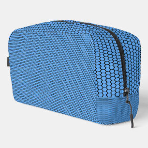 Bolsa de inodoro del patrón negro azul de Hexagon