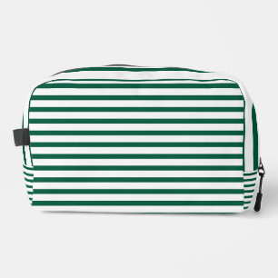 Bolsa de inodoro rayada verde y blanca de Hunter