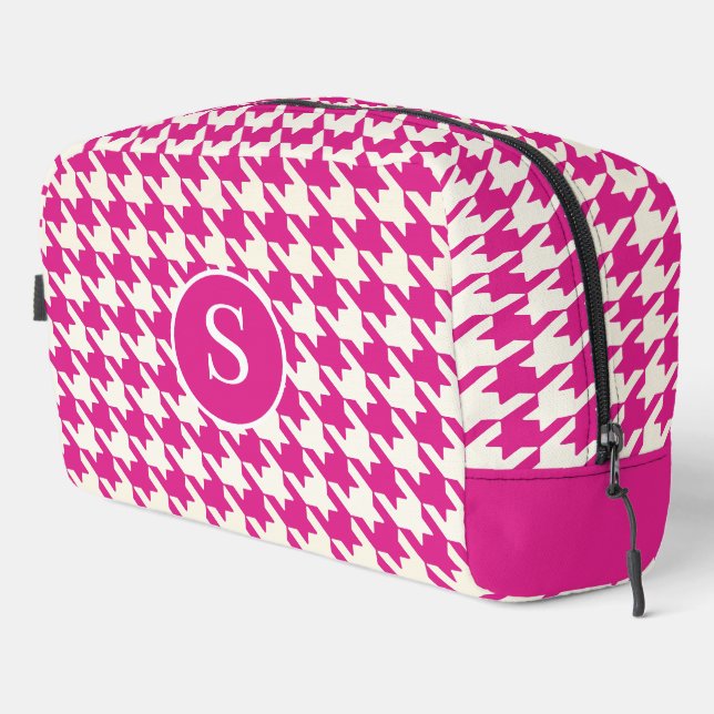 Bolsa de inodoro rosa caliente y blanco (Esquina derecha)
