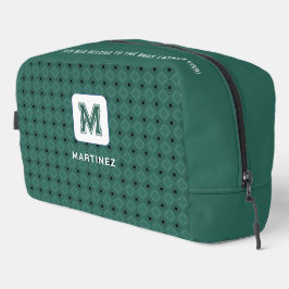 Bolsa de inodoro verde grisáceo elegante para homb