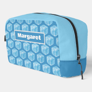 Bolsa de inodoros azules de los cubos de hielo