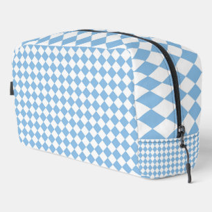 Bolsa de inodoros de patrón de diamante Blue White