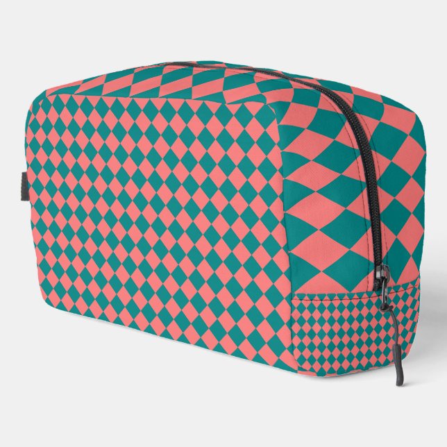 Bolsa de inodoros de patrón de diamante de chequeo (Esquina derecha)