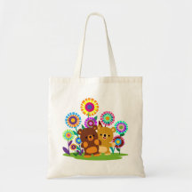 Bolsa de jardín de ositos de dibujos animados lind