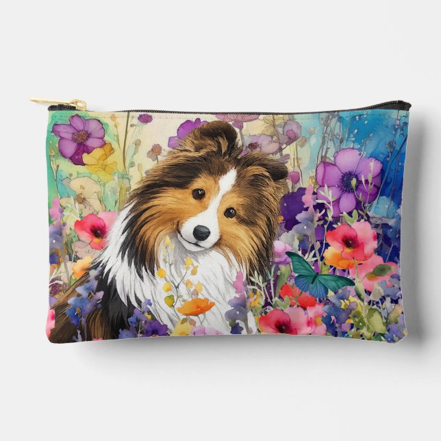 BOLSA DE JARDÍN ZEN Sheltie sable - pequeña bolsa  (Anverso)
