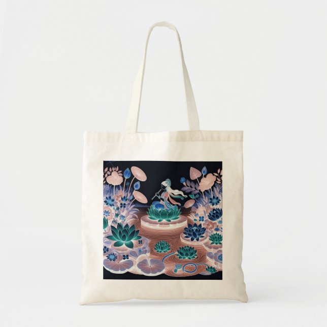 Bolsa de juguete de Tote/bailarín indio (Frente)