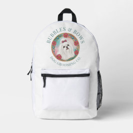 Bolsa de kit de aseo para perro maltés | Mochila