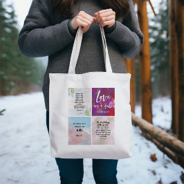Bolsa de la Biblia Verse Tote