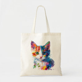 Bolsa de la boca del gato vibrante - Gato artístic