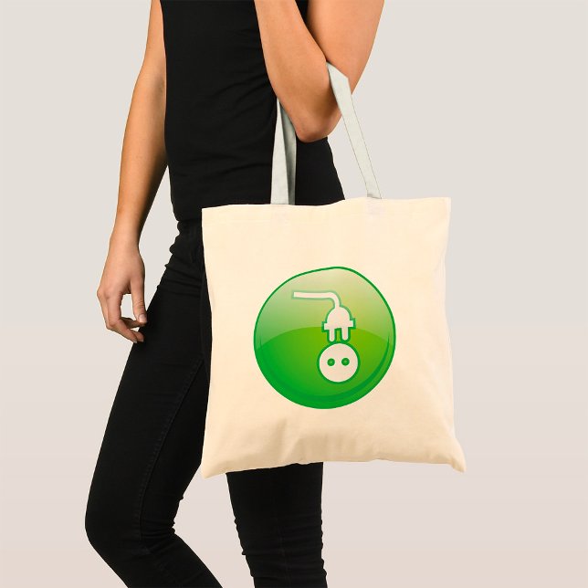 Bolsa de la boca del símbolo del enchufe eléctrico (Subido por el creador)