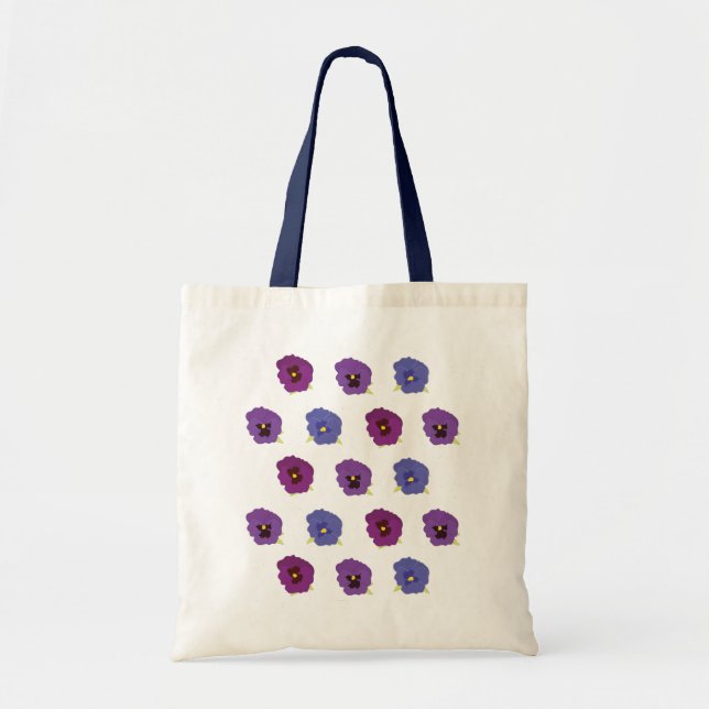 Bolsa De La Bolsa De La Flor Violeta (Frente)