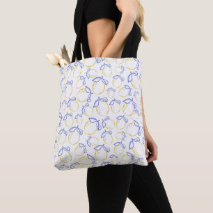 Bolsa de la bolsa de la mano con patrón de limón d