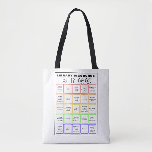 Bolsa de la camiseta de la biblioteconomía (Anverso)