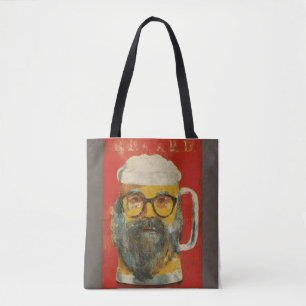Bolsa de la cerveza barba de Hipster Mug Tote