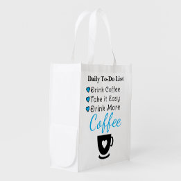 Bolsa De La Compra Bebe más café azul