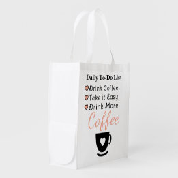 Bolsa De La Compra Bebe más café melocotón
