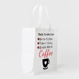 Bolsa De La Compra Bebe más café rojo
