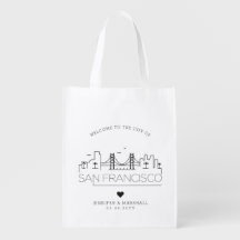 Boda de San Francisco | Línea delgada estilizada