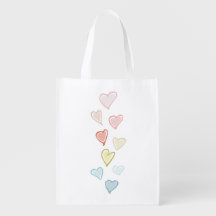 Corazones dibujados a mano de tonos suaves