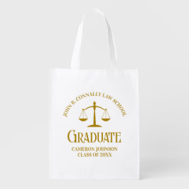Bolsa De La Compra Graduación de Personalizado de la Facultad de Dere