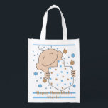 Bolsa De La Compra Hanukkah Baby Boy Tote Bag<br><div class="desc">Niño feliz, bolsa blanca de dos lados. Todos los elementos de diseño se pueden editar. Todo el texto editable se puede eliminar y reemplazar con su propio mensaje. Usa el color, el tamaño y el estilo de tu fuente favorita. ¡Feliz Hanukkah/Chanukah! Estilo: Bolsa reutilizable ¡Vamos verde y salve el planeta...</div>