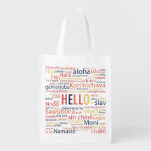 Hola en un idioma diferente.