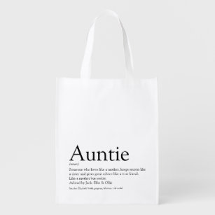 Bolsa De La Compra La mejor cita de definición de tía del mundo