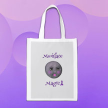 Lupus de la cinta morada de la cara de la luna
