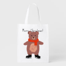 Oso gracioso en patines de invierno