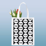 Bolsa De La Compra Patrón de logotipo simple promoción de marca comer<br><div class="desc">Diseño sencillo de patrones de marca de logotipo para fomentar la lealtad de la marca y promover su pequeña empresa. Reemplace el logotipo por el suyo propio y cambie el color de fondo de la Herramienta de diseño a personalizar. Ideal para su personal y empleados, para su uso en su...</div>