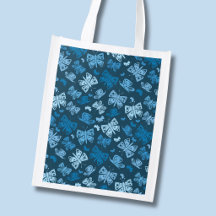 Patrón de mariposa azul