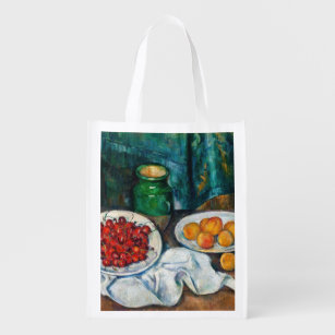 Bolsa De La Compra Paul Cezanne - Todavía la vida con cerezas y guiso